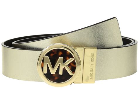 michael kors belt gold|Michael Kors leather belts women's.